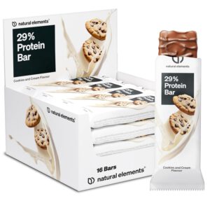 Natural Elements Proteinriegel Cookies & Cream – Leckerer Snack mit 13g Protein!