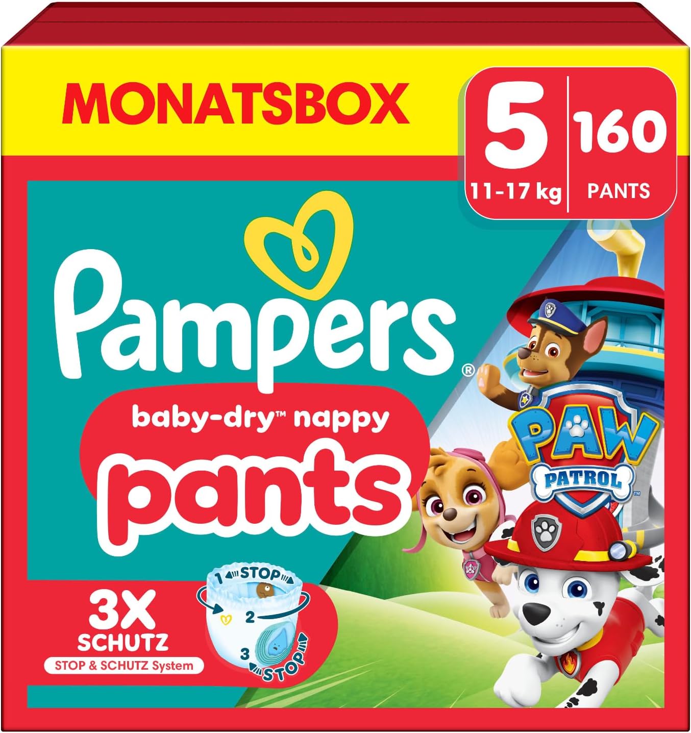 Pampers Baby-Dry Pants Paw Patrol Deal – 27% Rabatt & super süße Designs!
