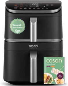 Cosori Turbo Tower Pro Heißluftfritteuse im Prime Deal – Doppelt kochen, einfach sparen!