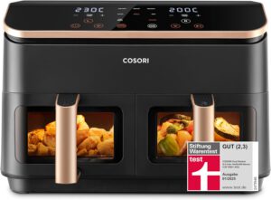 COSORI Heißluftfritteuse 2 Kammern – Testsieger jetzt günstiger!