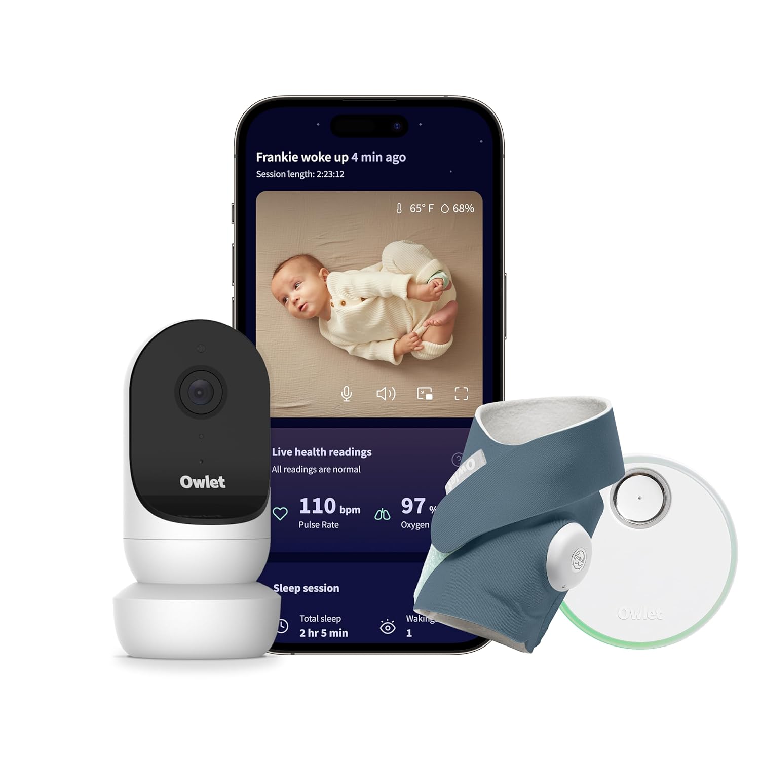 Owlet Dream Sock & Cam 2 Bundle: Medizinische Sicherheit für dein Baby zum Superpreis
