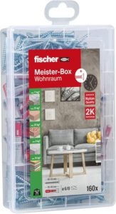 🔥 Fischer Meister-Box Wohnraum: 160-teiliges Dübel-Set für nur 10,09 € sparen!
