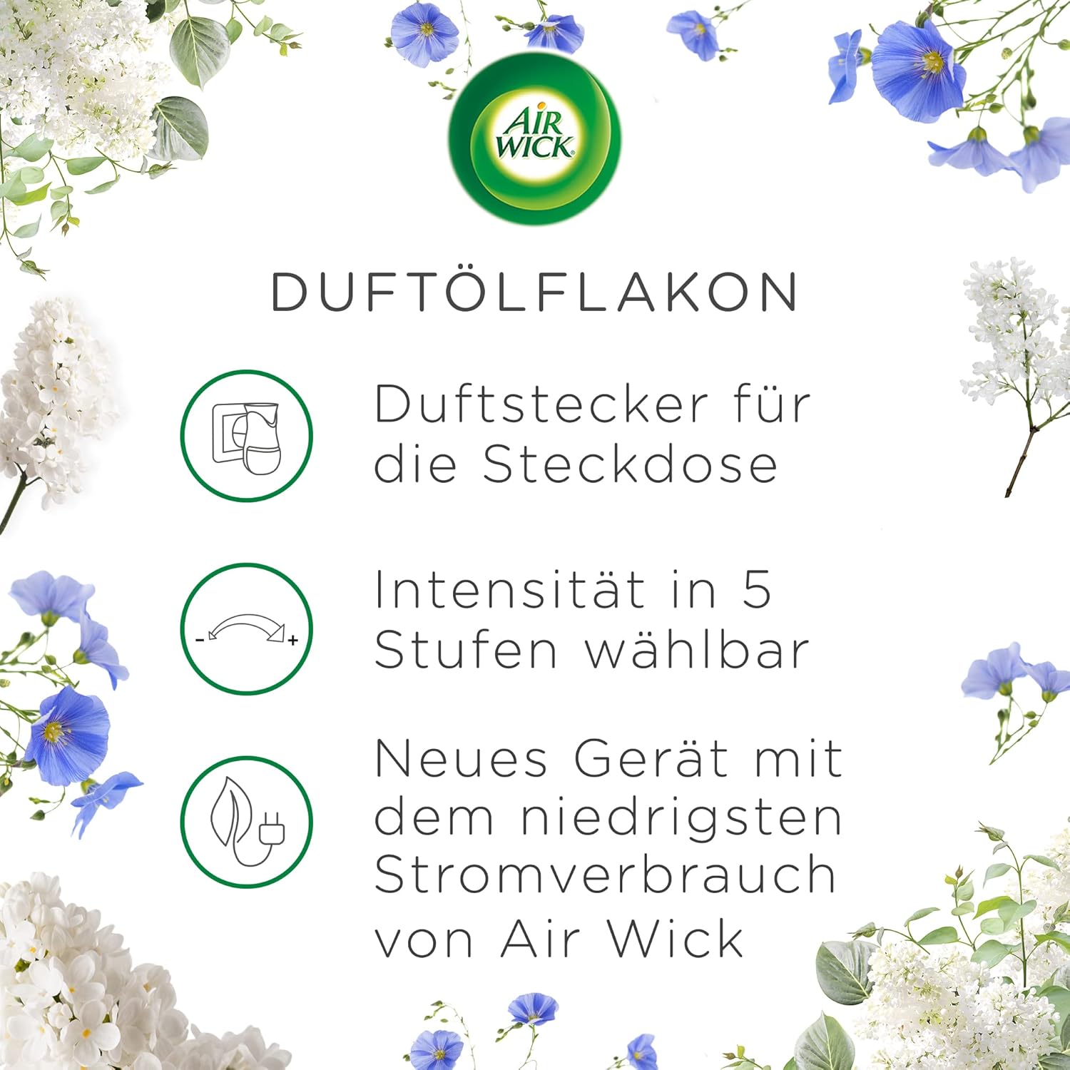 Air Wick Duftstecker Set mit 3 Nachfüllern – Frische Wäsche-Düfte zum Spitzenpreis