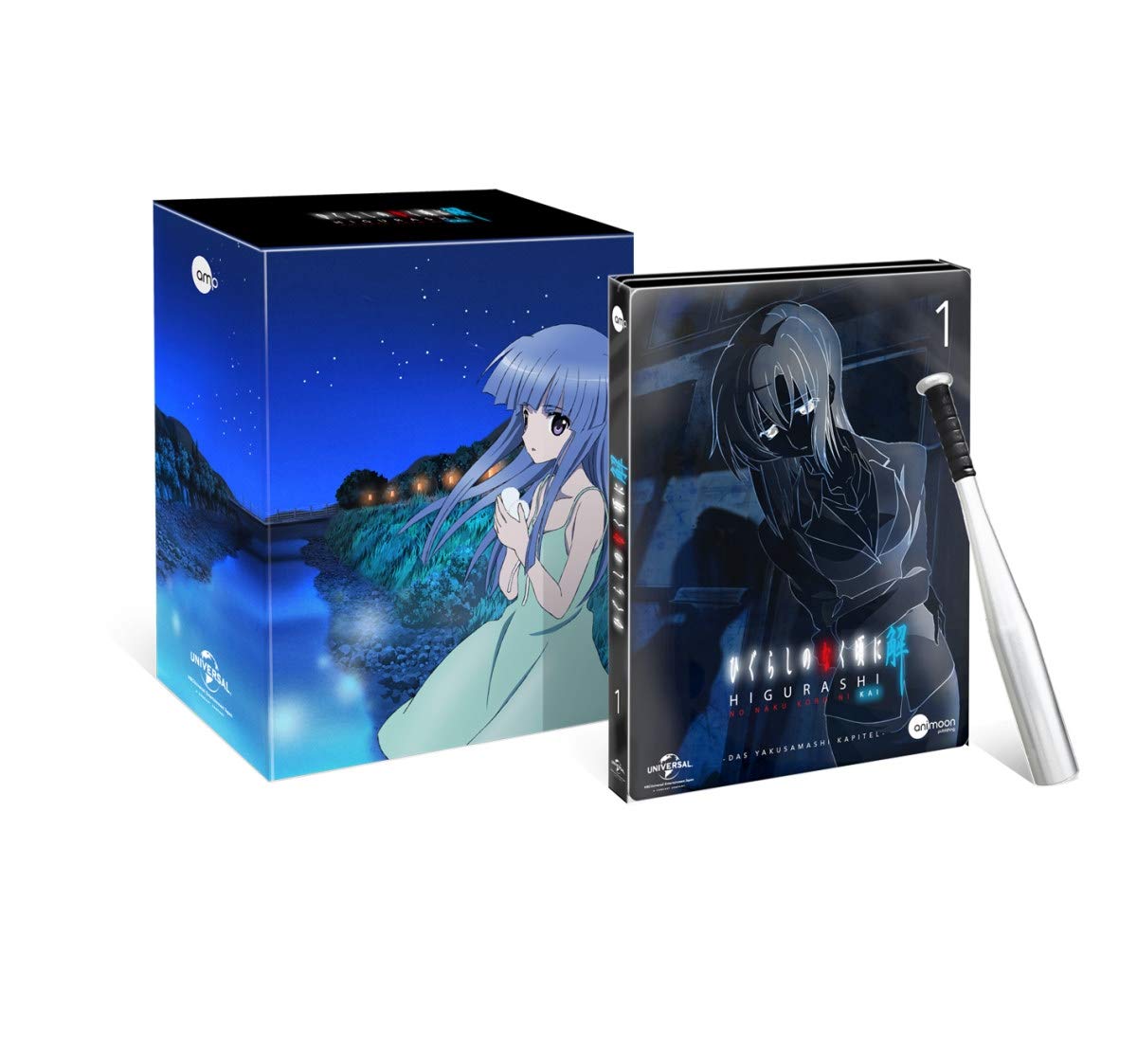 Anime-Schnäppchen: Higurashi Kai Steelcase Edition mit Metall-Baseballschläger