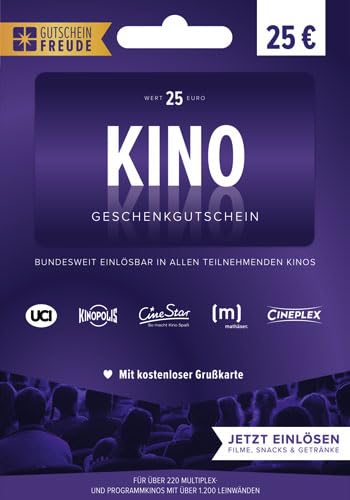 15% Rabatt auf KINO Geschenkgutschein – Jetzt sparen und Filmabend genießen