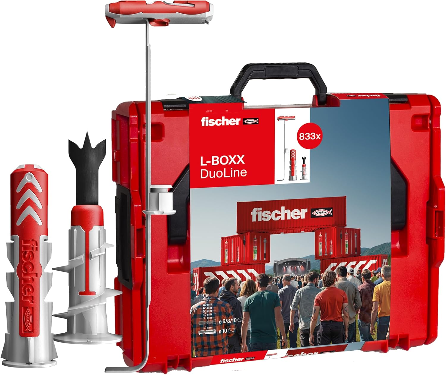 fischer L-Boxx 102 DuoLine Dübelset: Über 800 Teile zum Top-Preis