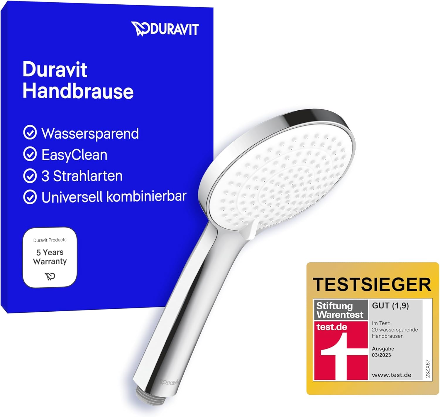 Duravit Duschkopf Prime Deal: Spare 30% & genieße 3 Strahlarten