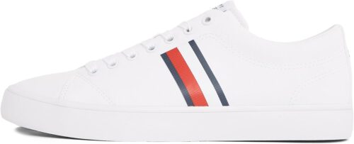 Tommy Hilfiger Sneaker Deal: Weiße Vulc Core Stripes Mesh für nur 26,54 €