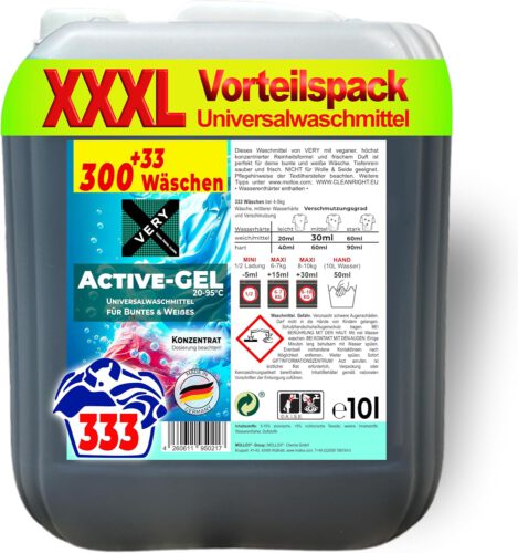 VERY Active-GEL Vorratspack: 333 Waschladungen zum Spitzenpreis!