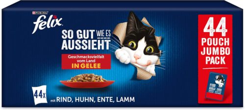 Felix Katzennassfutter Deal: 44 Beutel für nur 9,46€ (Prime Sparabo)