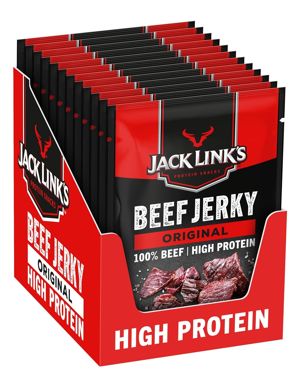 Jack Links Beef Jerky 12er Pack – Protein-Snack zum Prime Day Deal