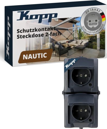 Kopp NAUTIC Steckdose mit Klappdeckel – Jetzt 44% sparen!