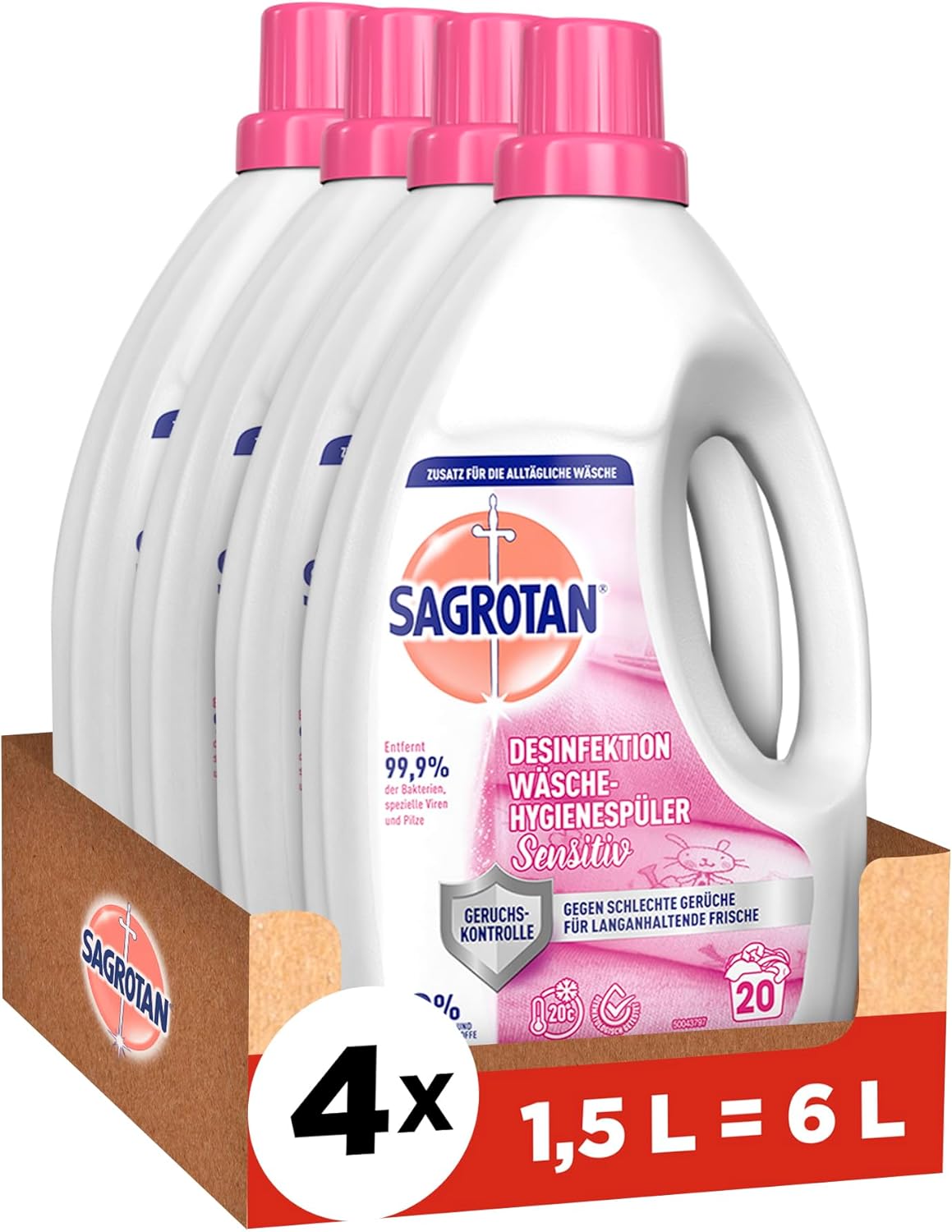 Sagrotan Sensitiv Wäsche Desinfektionsspüler im Mega-Deal – jetzt sparen!
