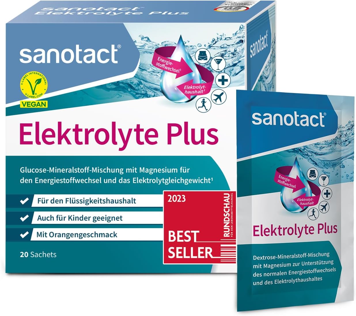 Sanotact Elektrolyte Plus: Leckerer Orangengeschmack & 28% sparen!