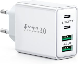 Schnelles 40W USB-C Ladegerät mit 4 Ports – Jetzt zum Hammerpreis!