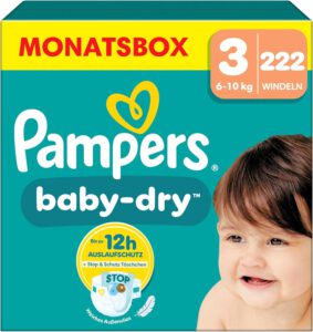 Pampers Baby Dry Größe 3: Mega Deal mit 15% Rabatt & 10€ Gutschein