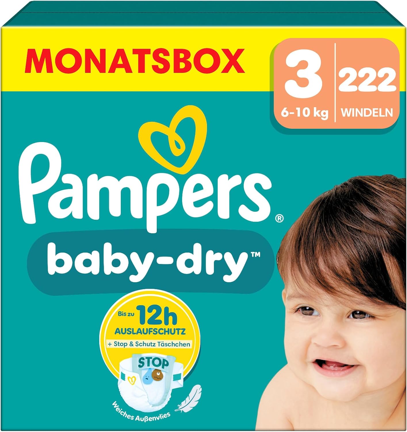 Pampers Baby Dry Größe 3: Mega Deal mit 15% Rabatt & 10€ Gutschein