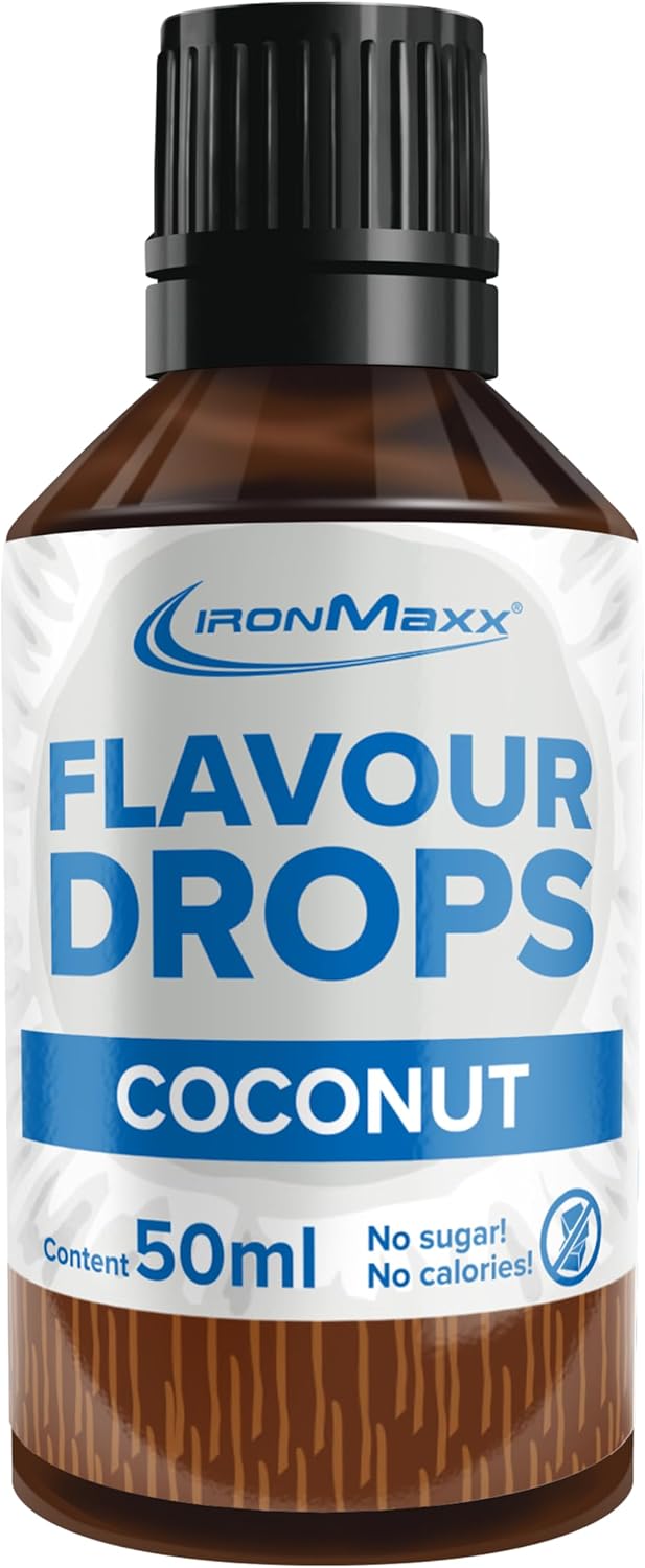 IronMaxx Kokosnuss Flavour Drops zum Süßen – kalorienfrei & vegan