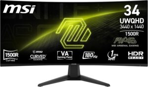 MSI Gaming Monitor Deal: 34-Zoll Curved für nur 299,99 €