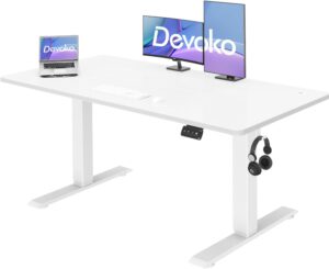 Devoko Schreibtisch Deal – elektrisch höhenverstellbar & super stabil