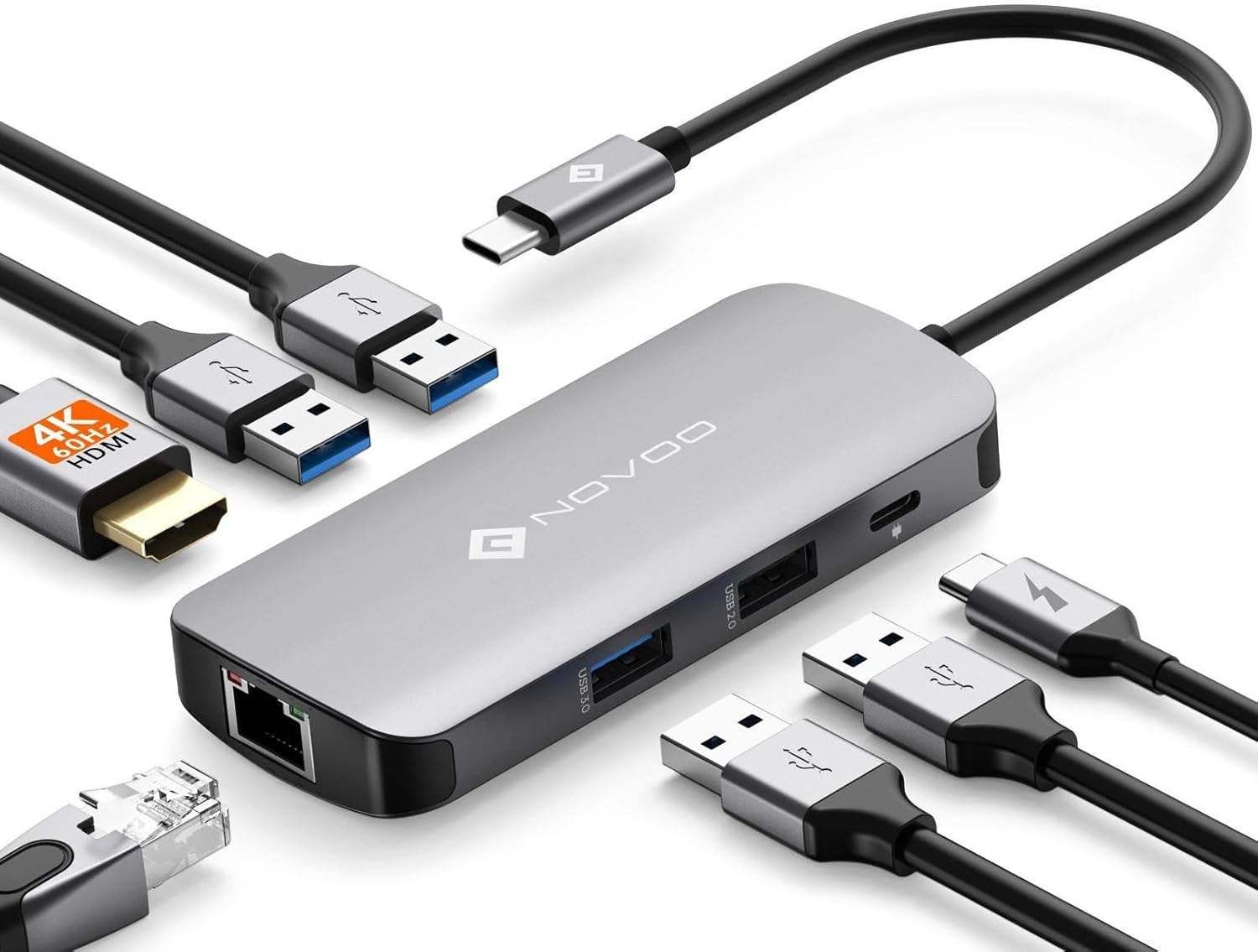 NOVOO USB-C Hub 7-in-1 Deal – Jetzt 31% sparen!