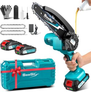 SEESII Mini Kettensäge mit Akku – 40% Rabatt & Power für deinen Garten