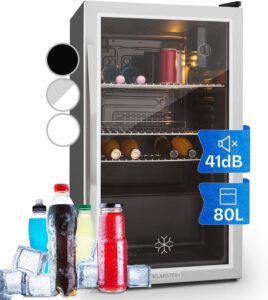 Klarstein Mini Kühlschrank mit Glastür – 80 Liter zum Hammerpreis