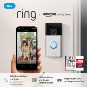 Ring Akku-Videotürklingel zum Hammerpreis – 50% gespart!