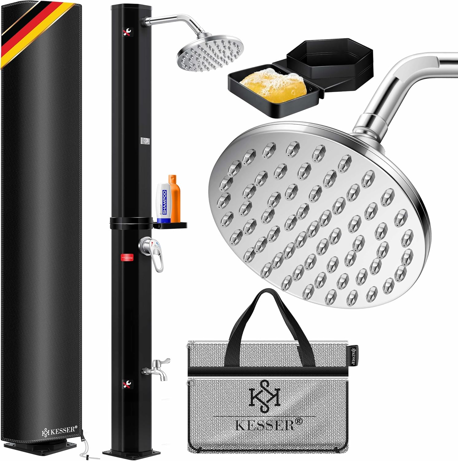 KESSER Solardusche 60L – Sommerhit für Garten & Camping